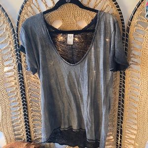 We The Free Loose Distressed Tee